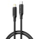XO NB-Q265A PD 27W Type-C σε Lightning Μινιμαλιστικό Καλώδιο (Μαύρο) XO NB-Q265A PD 27W Type-C σε Lightning Μινιμαλιστικό Καλώδιο (Μαύρο)