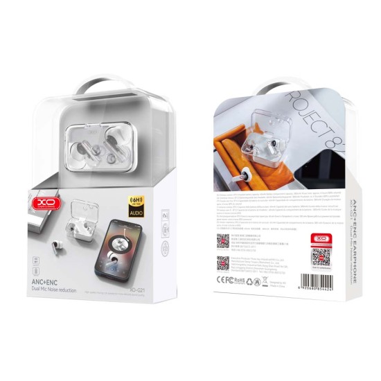 XO G21 Ακουστικά Bluetooth Dual-Mic ANC+ENC TWS XO G21 Ακουστικά Bluetooth Dual-Mic ANC+ENC TWS