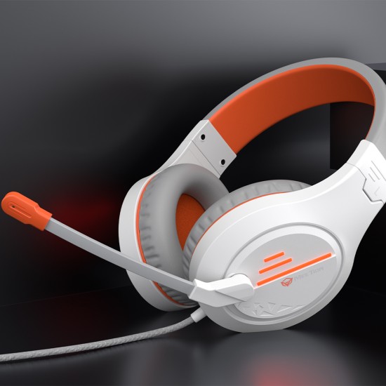 Meetion MT-HP021 Gaming Ακουστικά Άσπρο + Πορτοκαλί Meetion MT-HP021 Gaming Ακουστικά Άσπρο + Πορτοκαλί