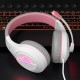 Meetion MT-HP021 Gaming Ακουστικά Άσπρο + Ρόζ Meetion MT-HP021 Gaming Ακουστικά Άσπρο + Ρόζ