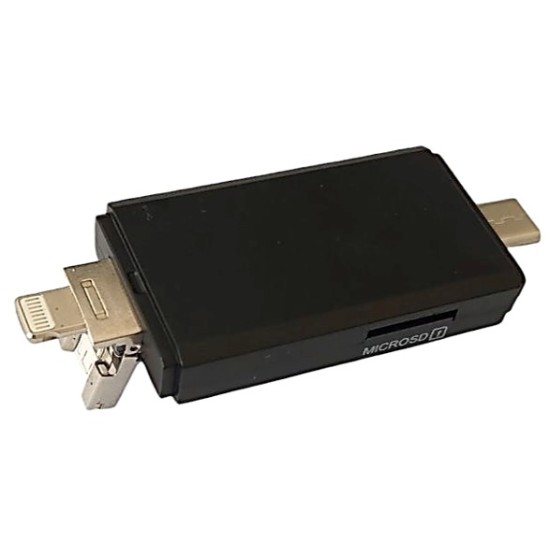 4in1 card reader Micro+2.0 A+Type C+Lightning