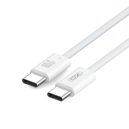 XO NB-Q273 iP15 Καλώδιο φόρτισης Type-C σε Type-C 60W Λευκό XO NB-Q273 iP15 Καλώδιο φόρτισης Type-C σε Type-C 60W Λευκό
