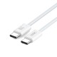 XO NB-Q273 iP15 Καλώδιο φόρτισης Type-C σε Type-C 60W Λευκό XO NB-Q273 iP15 Καλώδιο φόρτισης Type-C σε Type-C 60W Λευκό