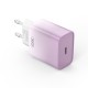 XO CE18 USB-C Φορτιστής Γρήγορης Φόρτισης EU 30W (Μωβ)