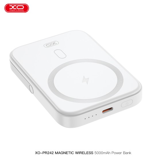 XO PR242 Powerbank 5000mAh με Μαγνητική Ταχεία Φόρτιση 15W & PD20W Λευκό XO PR242 Powerbank 5000mAh με Μαγνητική Ταχεία Φόρτιση 15W & PD20W Λευκό