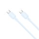 ThreeKey TK-NB09 Καλώδια Σιλικόνης Type-C σε Type-C 60W Μπλε ThreeKey TK-NB09 Καλώδια Σιλικόνης Type-C σε Type-C 60W Μπλε