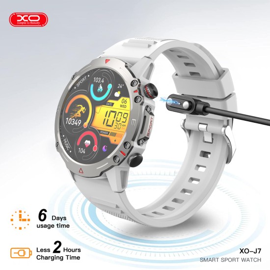 XO J7 Amoled Star Round Smart Sports Call Watch (Γκρι) XO J7 Amoled Star Round Smart Sports Call Watch (Γκρι)