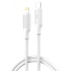 XO NB-Q265A PD 27W Type-C σε Lightning Μινιμαλιστικό Καλώδιο (Λευκό) XO NB-Q265A PD 27W Type-C σε Lightning Μινιμαλιστικό Καλώδιο (Λευκό)