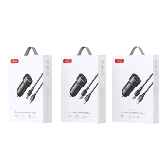 XO CC53 Dual USB 12W Φορτιστής Αυτοκινήτου Καλώδιο Type-C XO CC53 Dual USB 12W Φορτιστής Αυτοκινήτου Καλώδιο Type-C