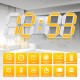 EDUP EH-LED1319 3D LED Wall Clock 9.5 Remote Control Digital Nightlight EDUP EH-LED1319 3D LED Wall Clock 9.5 Remote Control Digital Nightlight