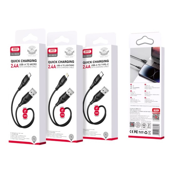 XO NB238 Zeus Series Liquid Silicone Micro Μαύρο 1M XO NB238 Zeus Series Liquid Silicone Micro Μαύρο 1M