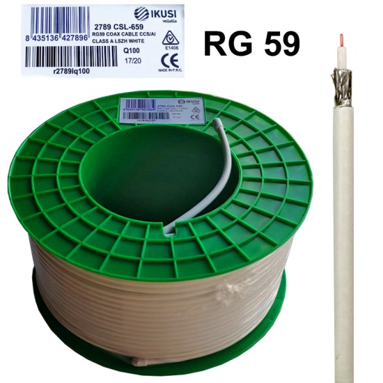 Ikusi Στροφείο Κάμερας CCTV CSL-659 RG59 CCSAL CA DCA W100 Ikusi Στροφείο Κάμερας CCTV CSL-659 RG59 CCSAL CA DCA W100