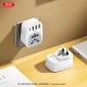 XO WL27 Αντάπτορας Πρίζας UK σε Universal με 1 USB-C & 3 USB-A Θύρες Φόρτισης