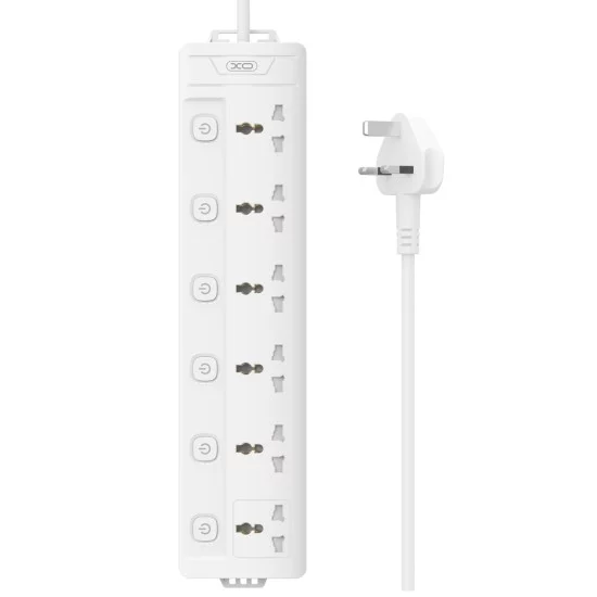 XO WL18 (UK) Πολύπριζο 6AC με Ανεξάρτητο Διακόπτη XO WL18 (UK) Πολύπριζο 6AC με Ανεξάρτητο Διακόπτη