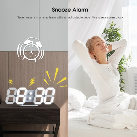 EDUP EH-LED1302 Digital Timer Nightlight Watch Alarm Clock 12 or 24 Hour Display EDUP EH-LED1302 Digital Timer Nightlight Watch Alarm Clock 12 or 24 Hour Display