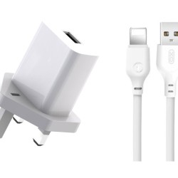 XO L99 Φορτιστής UK με Καλώδιο Lightning  2.4A XO L99 Φορτιστής UK με Καλώδιο Lightning  2.4A