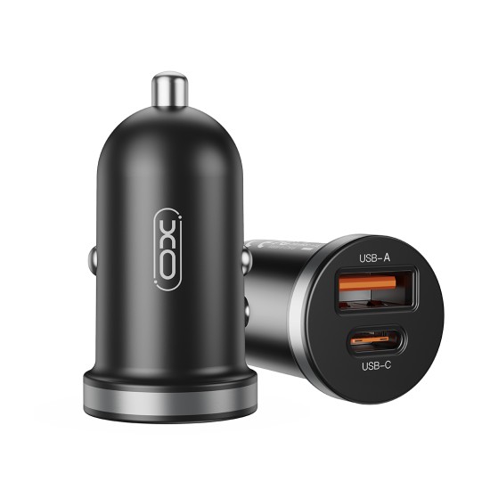 XO CC56 mini car charger A+C single port 30W/simultaneous 5V3A XO CC56 mini car charger A+C single port 30W/simultaneous 5V3A