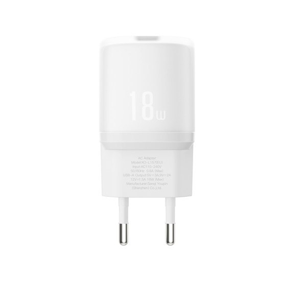 XO L157(EU) QC3.0 18W Φορτιστής Λευκό XO L157(EU) QC3.0 18W Φορτιστής Λευκό