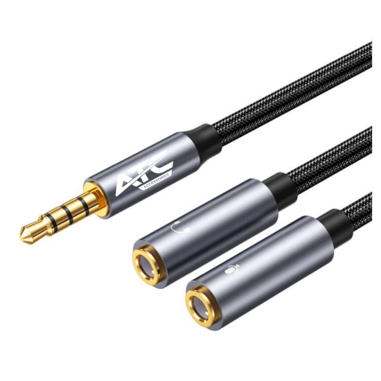 Μετατροπέας ATC HQ 3.5mm 4PIN Θηλ. Σε 2x 3.5mm 0.35m Μετατροπέας ATC HQ 3.5mm 4PIN Θηλ. Σε 2x 3.5mm 0.35m