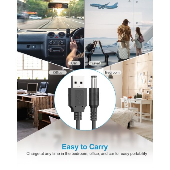 Καλώδιο USB Power Cable 5.5mm X 2.1mm 1m