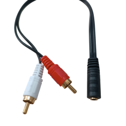 Καλώδιο 6.3mm Θηλ. / 2RCA Αρσ. 0.20m Καλώδιο 6.3mm Θηλ. / 2RCA Αρσ. 0.20m