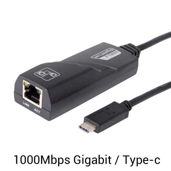 Μετατροπέας USB Type C σε LAN 1000MBps Μετατροπέας USB Type C σε LAN 1000MBps