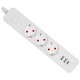 Entac Πολύπριζο 3 Θέσεων με Διακόπτη D2 1.5m 2xUSB-A x 1xUSB-C 3G1.5 Entac Πολύπριζο 3 Θέσεων με Διακόπτη D2 1.5m 2xUSB-A x 1xUSB-C 3G1.5