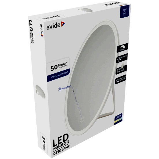 Avide LED Φωτιστικό Καθρέπτης Make Up Επαναφορτιζόμενος Στρογγυλό Avide LED Φωτιστικό Καθρέπτης Make Up Επαναφορτιζόμενος Στρογγυλό