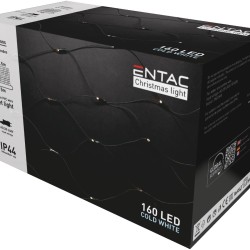 Entac Χριστουγεννιάτικα IP44 Net 160 LED 2μ x 1,5μ Ψυχρό