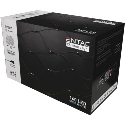 Entac Χριστουγεννιάτικα IP44 Net 160 LED 2μ x 1,5μ Ψυχρό