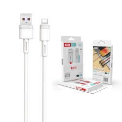XO NB166 5A Καλώδιο Ταχείας Φόρτισης Type-C Λευκό 1m