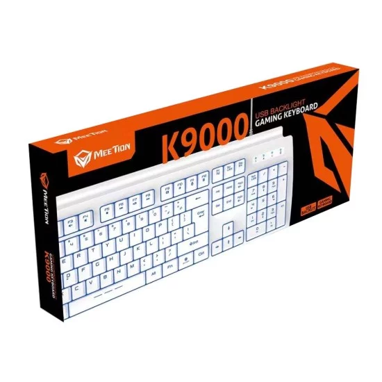 Meetion MT-K9000 Ενσύρματο Gaming Πληκτρολόγιο / Άσπρο Meetion MT-K9000 Ενσύρματο Gaming Πληκτρολόγιο / Άσπρο