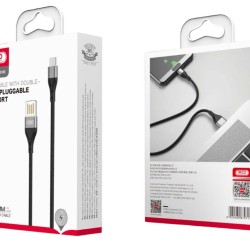 XO NB188 2.4A Διπλής Φοράς Φόρτιση USB Micro 1m Γκρί XO NB188 2.4A Διπλής Φοράς Φόρτιση USB Micro 1m Γκρί