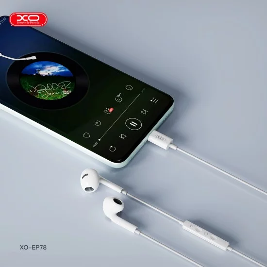XO EP78 Ψηφιακά Flat Ear ακουστικά έκτης γενιάς Type-C XO EP78 Ψηφιακά Flat Ear ακουστικά έκτης γενιάς Type-C