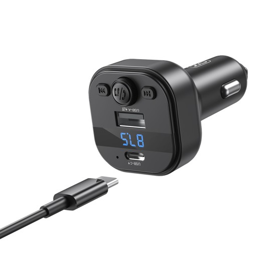 XO BCC18 Smart Bluetooth MP3 Charger Car 3A + Type-C Σετ XO BCC18 Smart Bluetooth MP3 Charger Car 3A + Type-C Σετ