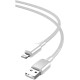 XO NB249 5A PVC Shiny Colorful Lightning Data Cable White XO NB249 5A PVC Shiny Colorful Lightning Data Cable White