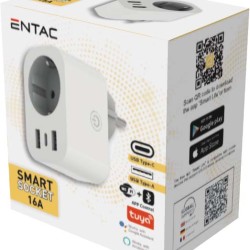 Entac Smart Προσαρμογέας Τροφοδοσίας 2.4A WIBLE Entac Smart Προσαρμογέας Τροφοδοσίας 2.4A WIBLE