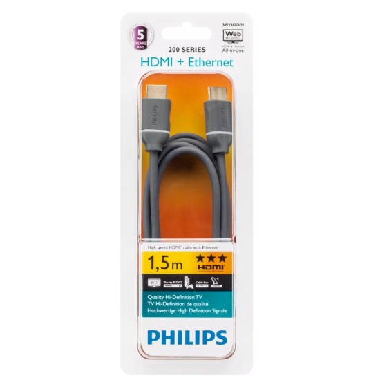 PHILIPS HDMI καλώδιο SWV4432S/10 Ether 1.5m PHILIPS HDMI καλώδιο SWV4432S/10 Ether 1.5m