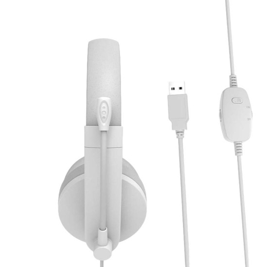 Meetion HP003U Ακουστικά Τηλεφωνίας USB / Λευκό Meetion HP003U Ακουστικά Τηλεφωνίας USB / Λευκό