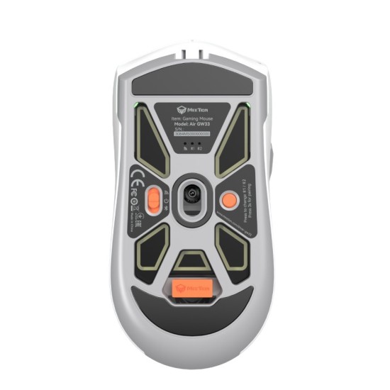 Meetion MT-GW33 Ενσύρματο 2.4G Bluetooth Gaming Ποντίκι Λευκό Meetion MT-GW33 Ενσύρματο 2.4G Bluetooth Gaming Ποντίκι Λευκό