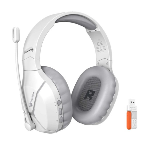 Meetion BTH011 2.4G Bluetooth Gaming Ακουστικά Λευκό Meetion BTH011 2.4G Bluetooth Gaming Ακουστικά Λευκό