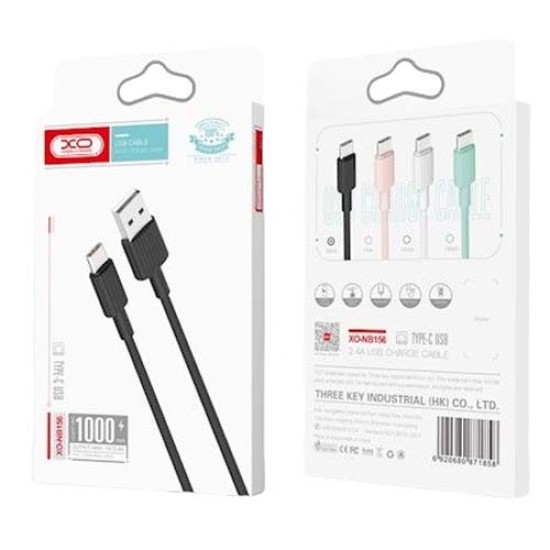 XO NB156 USB Καλώδιο Φόρτισης για Type-C Ρόζ XO NB156 USB Καλώδιο Φόρτισης για Type-C Ρόζ