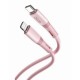 XO NB-Q226A Καλώδιο Φόρτισης - Data 27W Type-C σε Lightning 1m Ροζ XO NB-Q226A Καλώδιο Φόρτισης - Data 27W Type-C σε Lightning 1m Ροζ