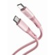 XO NB-Q226B Καλώδιο Φόρτισης - Data 60W Type-C σε Type-C 1m Ροζ XO NB-Q226B Καλώδιο Φόρτισης - Data 60W Type-C σε Type-C 1m Ροζ