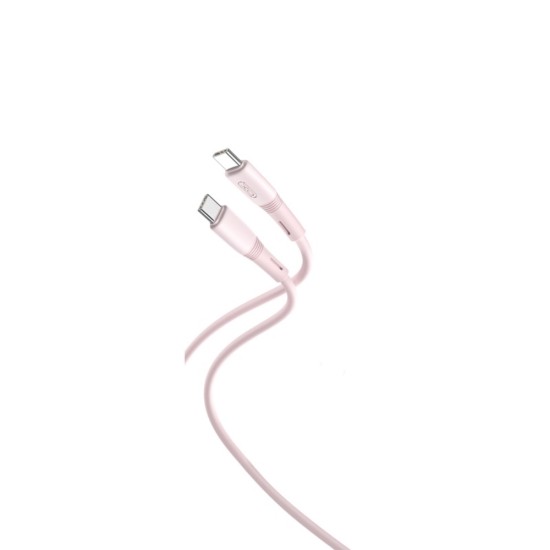 XO NB-Q226B Καλώδιο Φόρτισης - Data 60W Type-C σε Type-C 1m Ροζ XO NB-Q226B Καλώδιο Φόρτισης - Data 60W Type-C σε Type-C 1m Ροζ