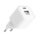 ATC-CH10 Φορτιστής PD με 2 Θύρες USB-Α & Type-C 12W