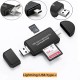 4in1 card reader Micro+2.0 A+Type C+Lightning