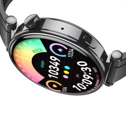 XO GT4 mini AMOLED Smart Αθλητικό Ρολόι SmartWatch Μαύρο