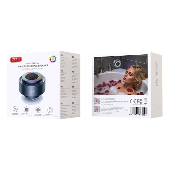 XO F64 Αδιάβροχο Ηχείο Μπάνιου Bluetooth με Βεντούζα XO F64 Αδιάβροχο Ηχείο Μπάνιου Bluetooth με Βεντούζα