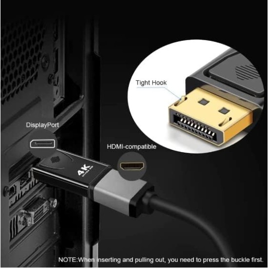 Μετατροπέας DP σε HDMI Θηλ. 4K